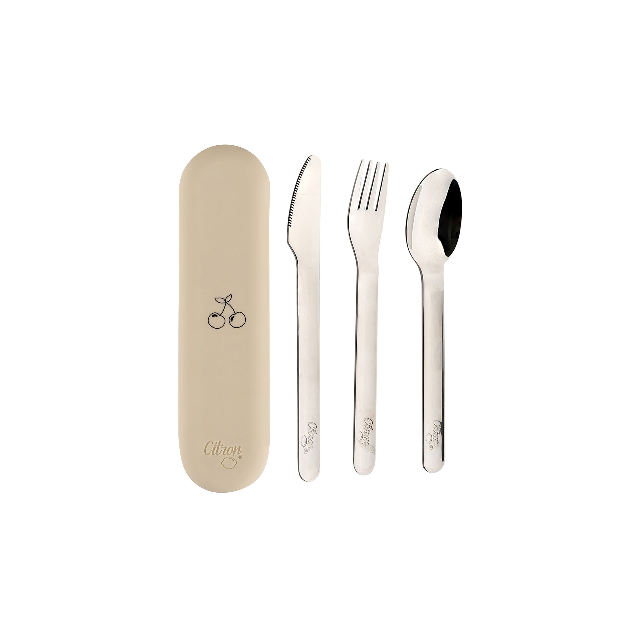 Citron Cutlery Set Cream/Cherry