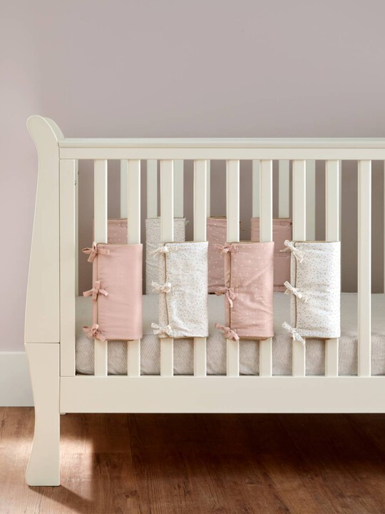 Millie & Boris Cotbed & Cot Bar Bumpers - Pink image number 2