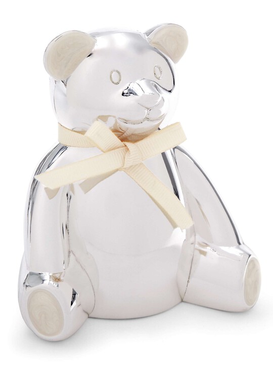 Silver Plated Bear Money Box image number 2