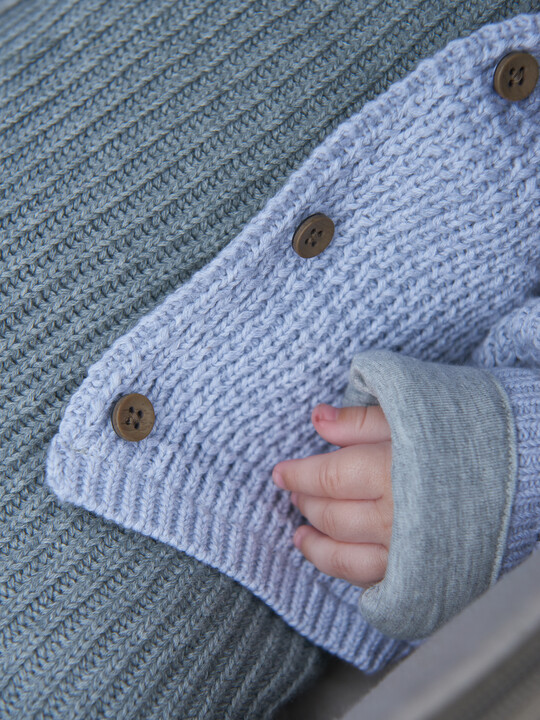 Grey Knitted Cardigan image number 4