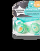 Tommee Tippee Closer to Nature Night Time Soothers 6-18 months (2 Pack) - Green image number 1