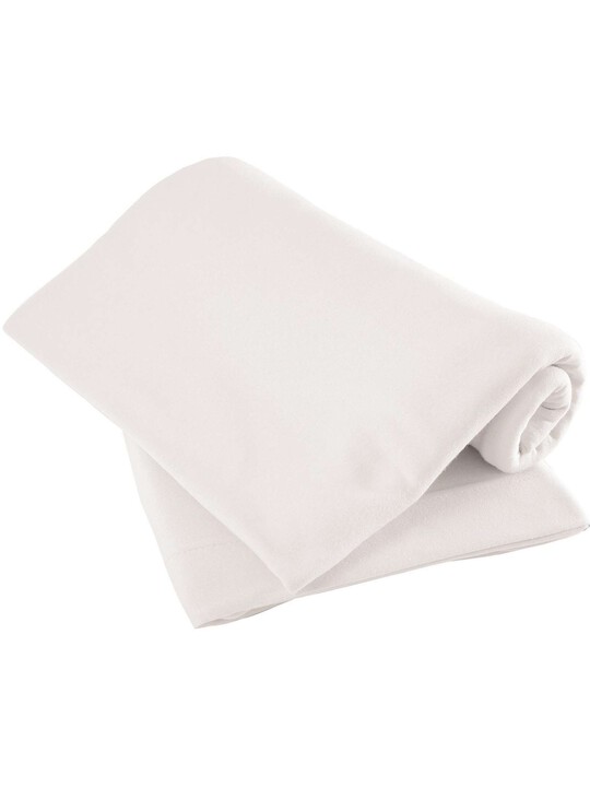 White Fitted Sheets - (Travel cot) Pack of 2 image number 1