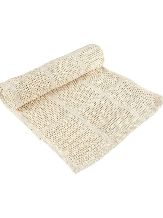 Cream Cellular Blanket - Small image number 1