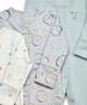 3 Pack Faces Sleepsuits image number 2