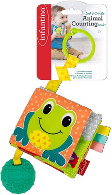 Infantino Link & Crinkle Animal Counting Book