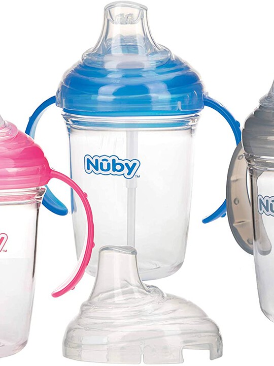 Nuby Twin Handle Soft Spout Cup made with Tritan- 240ml image number 1