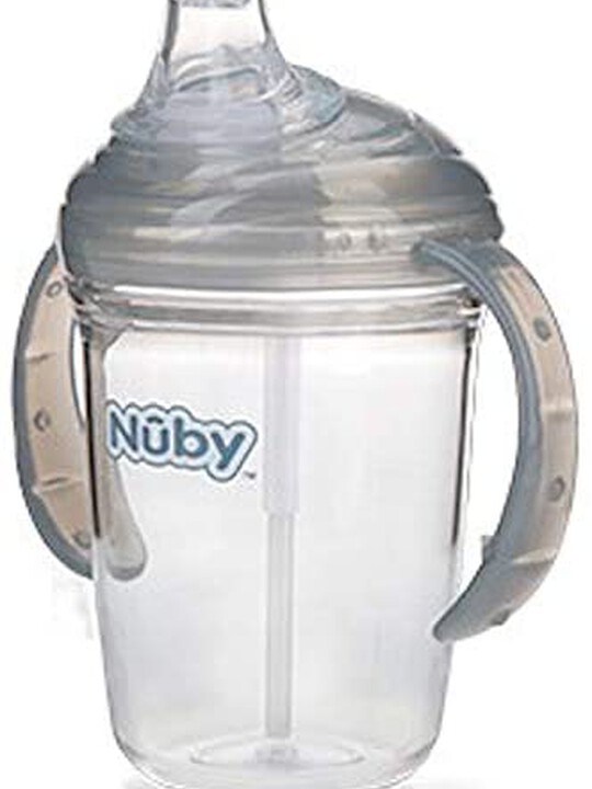 Nuby Twin Handle Soft Spout Cup made with Tritan- 240ml image number 3