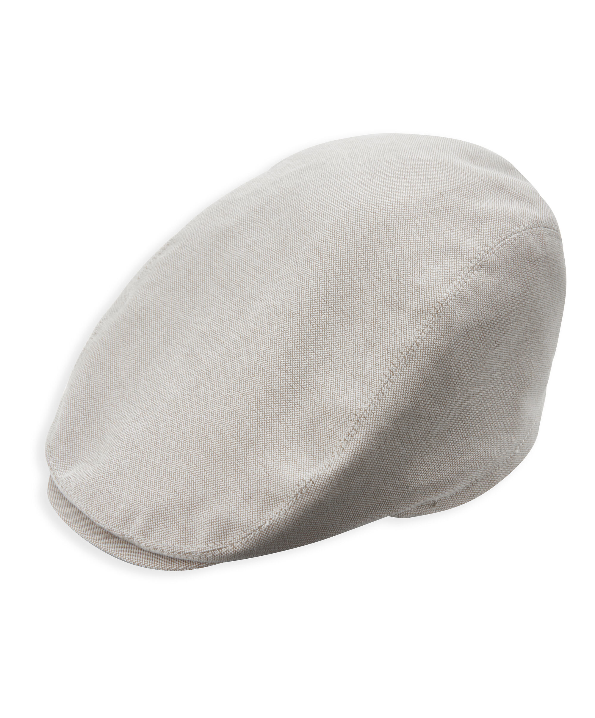 Linen Flat Cap - Cream