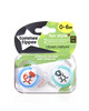 Tommee Tippee Closer to Nature Fun Style Soothers 0-6 months (2 Pack) - Blue image number 2
