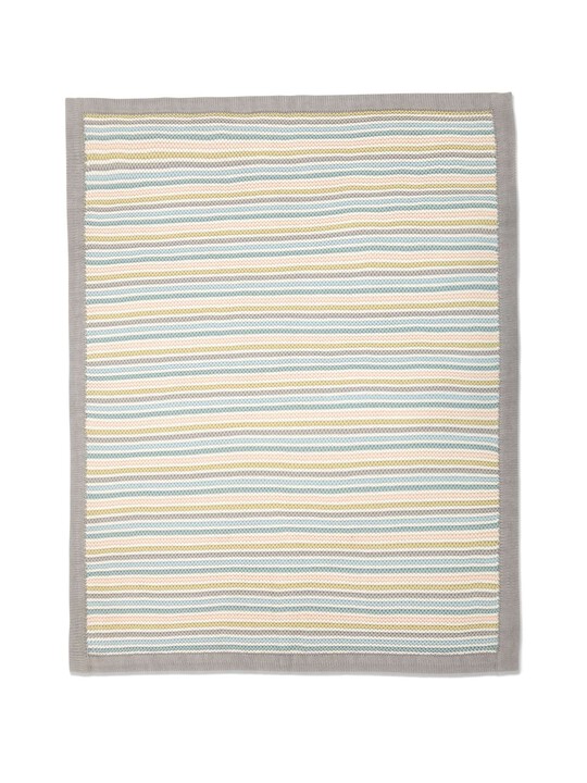 Small Knitted Blanket - Stripe Pastel image number 5