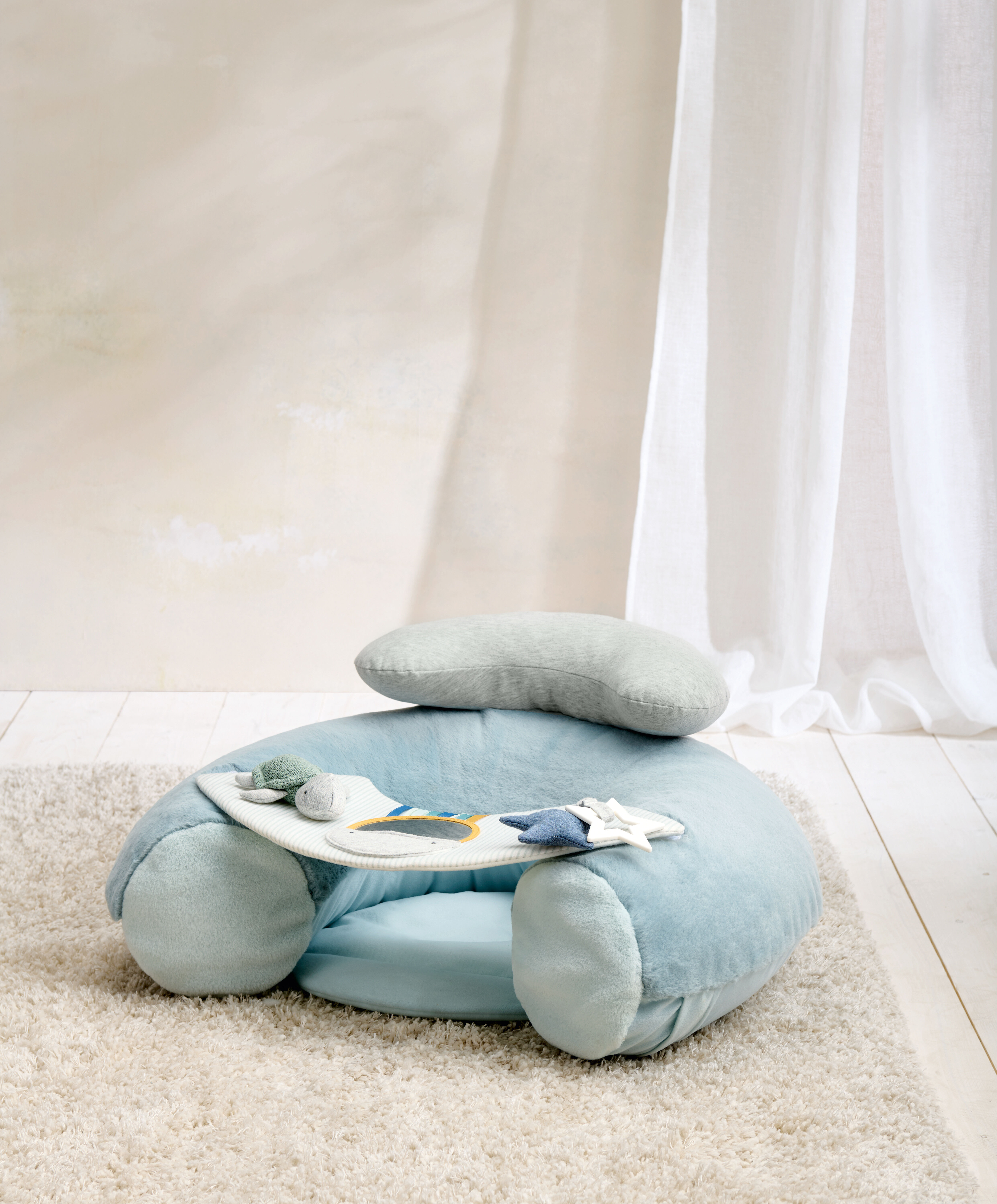 Welcome to the World Sit & Play Bunny Interactive Seat - Blue