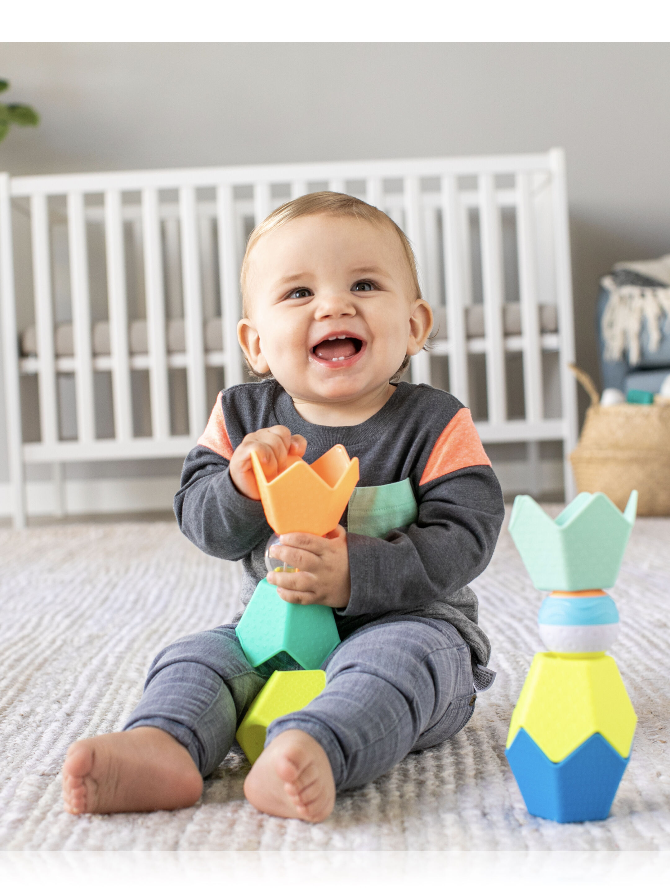 Infantino Balls, Blocks & Cups Stack & Link Playset