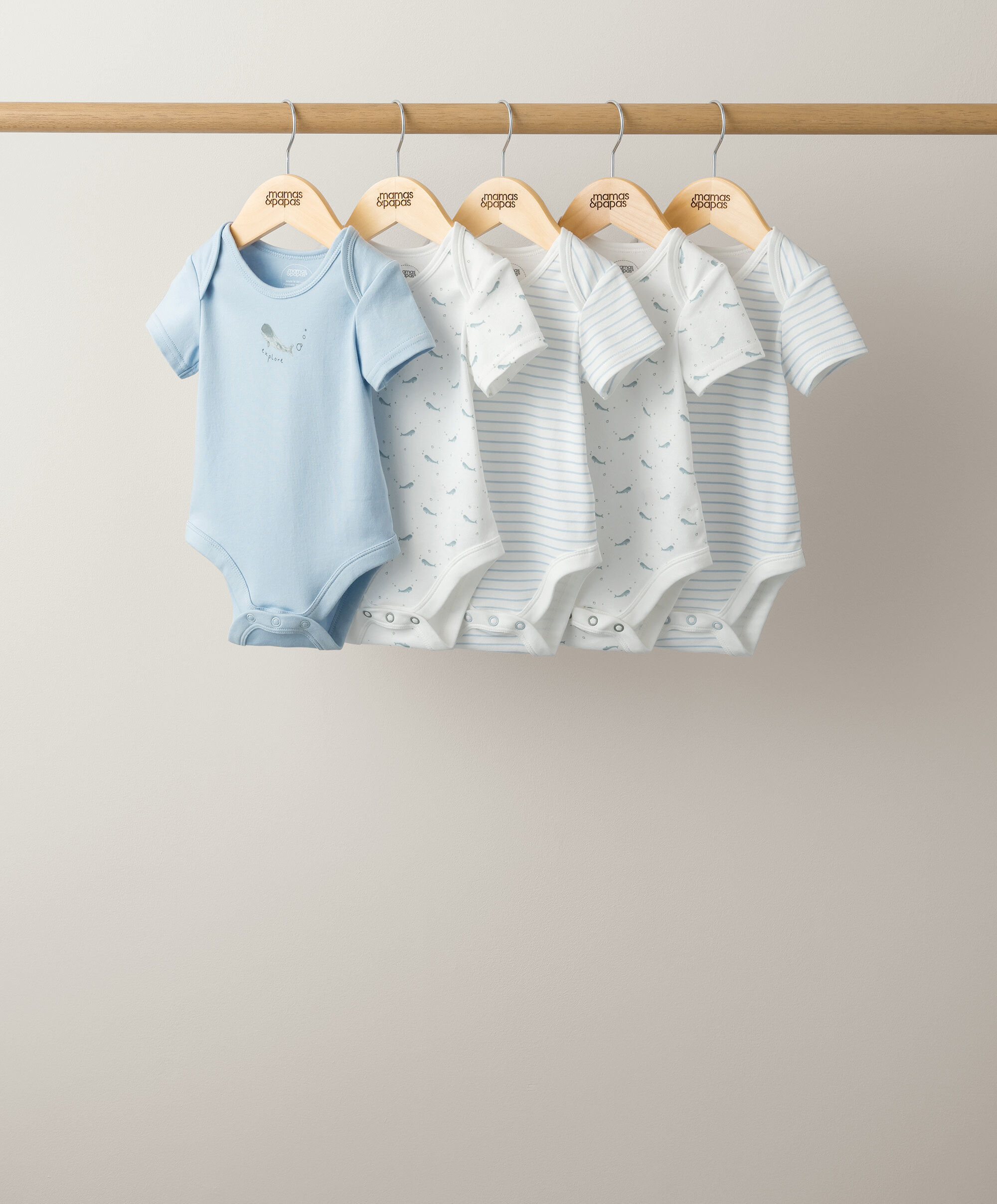 5 Pack Whale Bodysuits